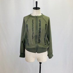 №24989　【2025年　春・夏　新作】フロント英字ロゴラグランシアーブルゾン 13枚目の画像