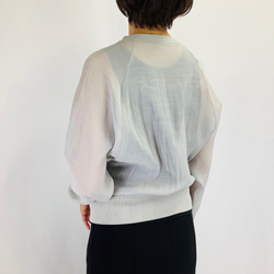 №24989　【2025年　春・夏　新作】フロント英字ロゴラグランシアーブルゾン 6枚目の画像