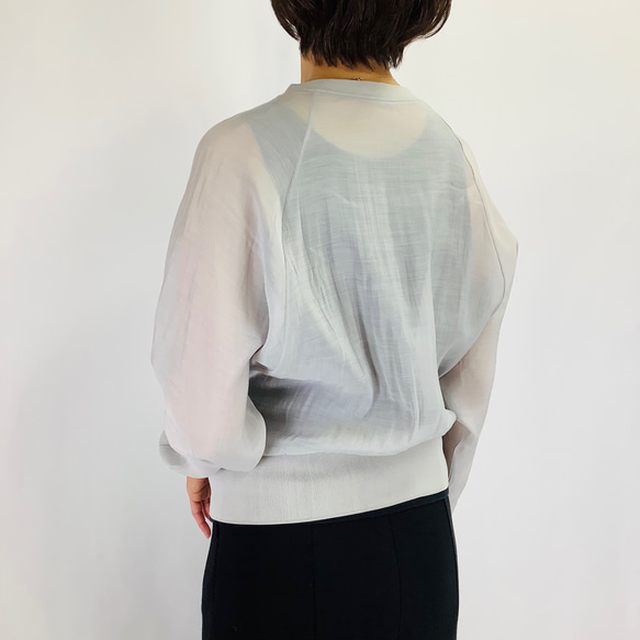 №24989　【2025年　春・夏　新作】フロント英字ロゴラグランシアーブルゾン 6枚目の画像