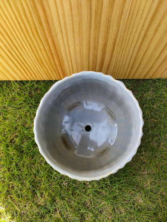 ４点セット/鉢カバー・小　素敵な陶器鉢　観葉植物ポット　ガーデニング　カラフルポット 5枚目の画像