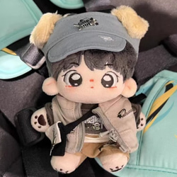 10cm着せ替えぬいぐるみ服 運動犬セット 犬耳付き 着せ替え人形 ぬいぐるみ ぬい服 運動スタイル ファクション 2枚目の画像