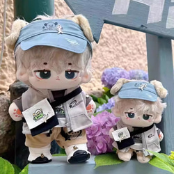 10cm着せ替えぬいぐるみ服 運動犬セット 犬耳付き 着せ替え人形 ぬいぐるみ ぬい服 運動スタイル ファクション 5枚目の画像