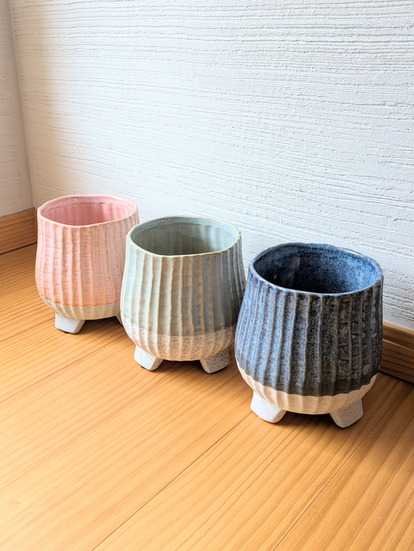 鉢カバー・大小セット 素敵な陶器鉢 観葉植物ポット ガーデニング