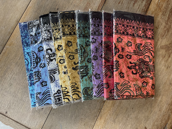 バティックプリントの布　パープルバロン　(紫) 3枚目の画像