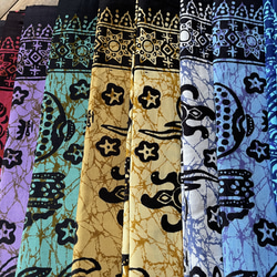 バティックプリントの布　パープルバロン　(紫) 6枚目の画像