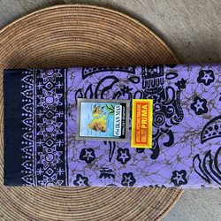 バティックプリントの布　パープルバロン　(紫) 2枚目の画像