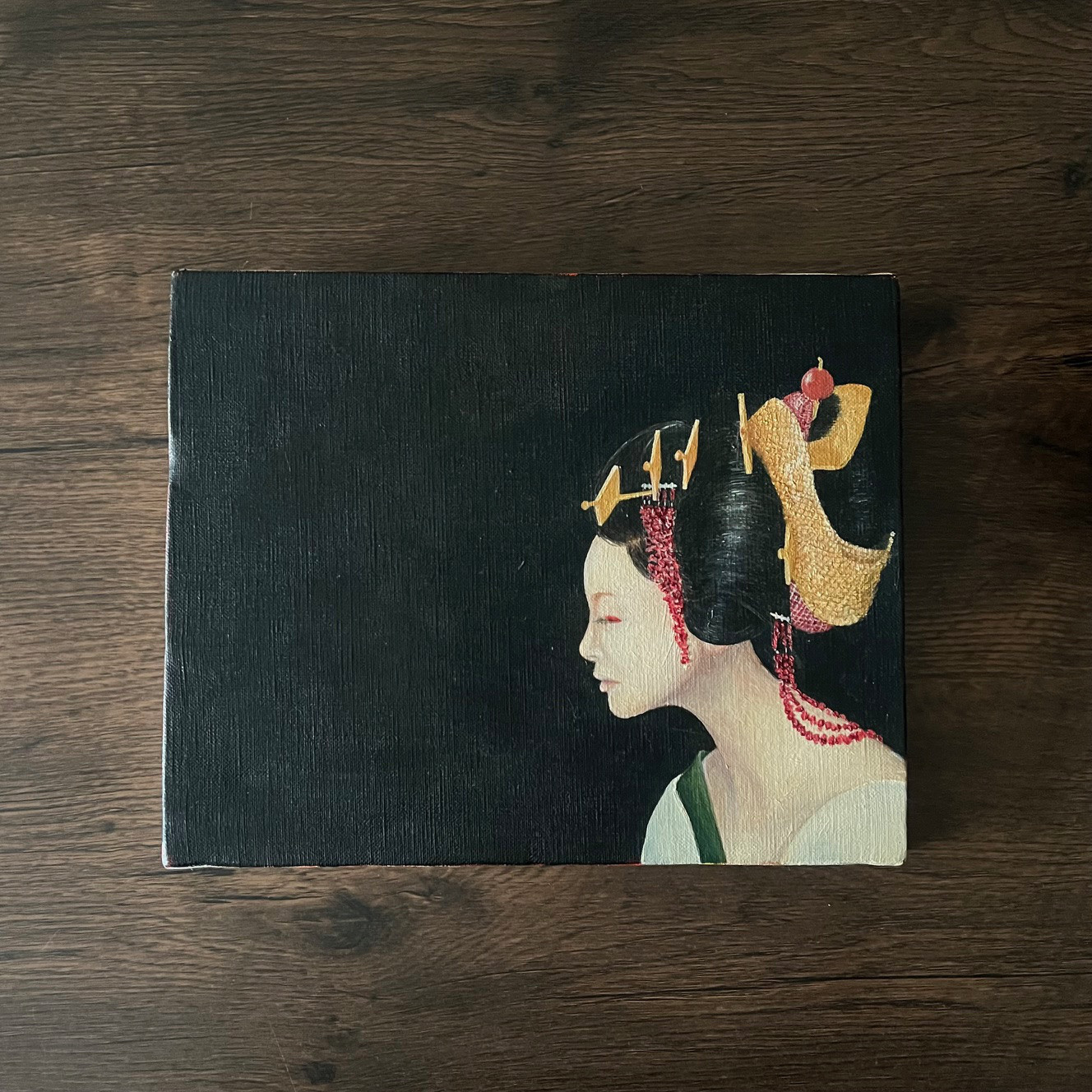 肉質油絵　立て　F3額装仕上げ品　青木今陽 肉質油絵 立て F3 黄色いバラ 額装仕上げ品 青木今陽作