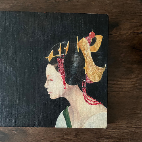 人物 油彩画 F3 肉筆(額装無) 絵画 antique art nozomi 通販 18939079