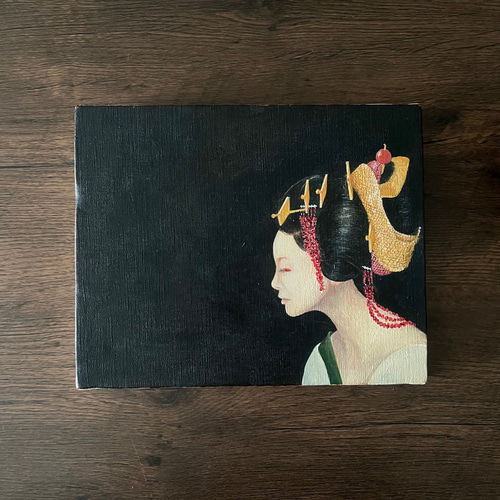 人物 油彩画 F3 肉筆(額装無) 絵画 antique art nozomi 通販