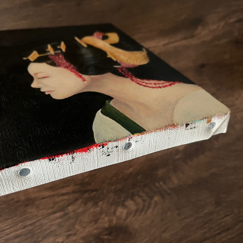 油絵（Ｆ3）「美人」 Y-39/23】油彩画 油絵 原画 絵画 現代アート 女性画 美人画