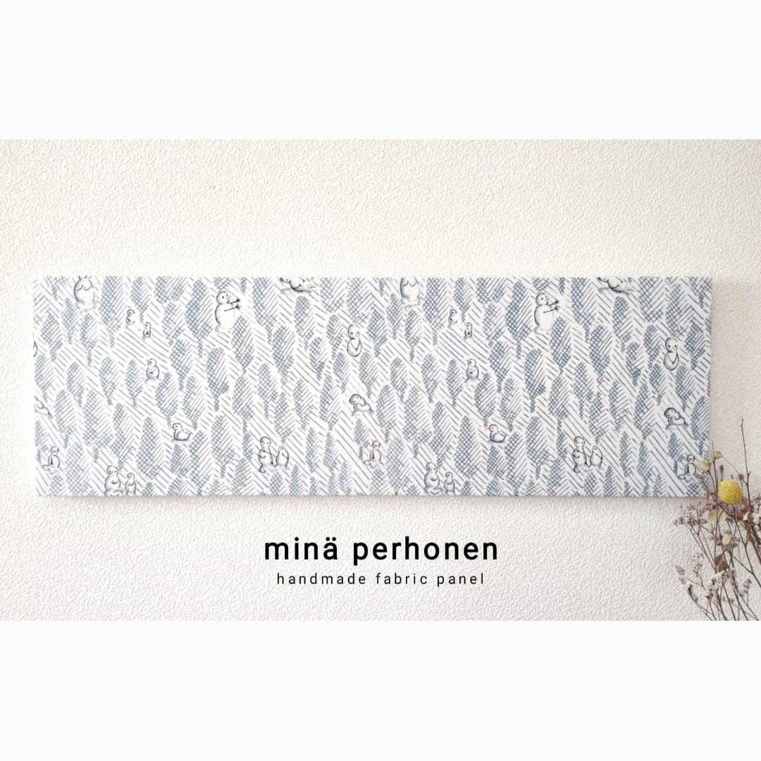 ファブリックパネル ミナペルホネン lumiukko ルミユッコ 冬