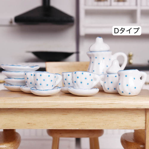 ミニチュア アフタヌーンティー15点セット 全5種類 ミニチュアお皿
