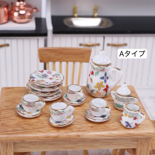 ミニチュア アフタヌーンティー15点セット 全5種類 ミニチュアお