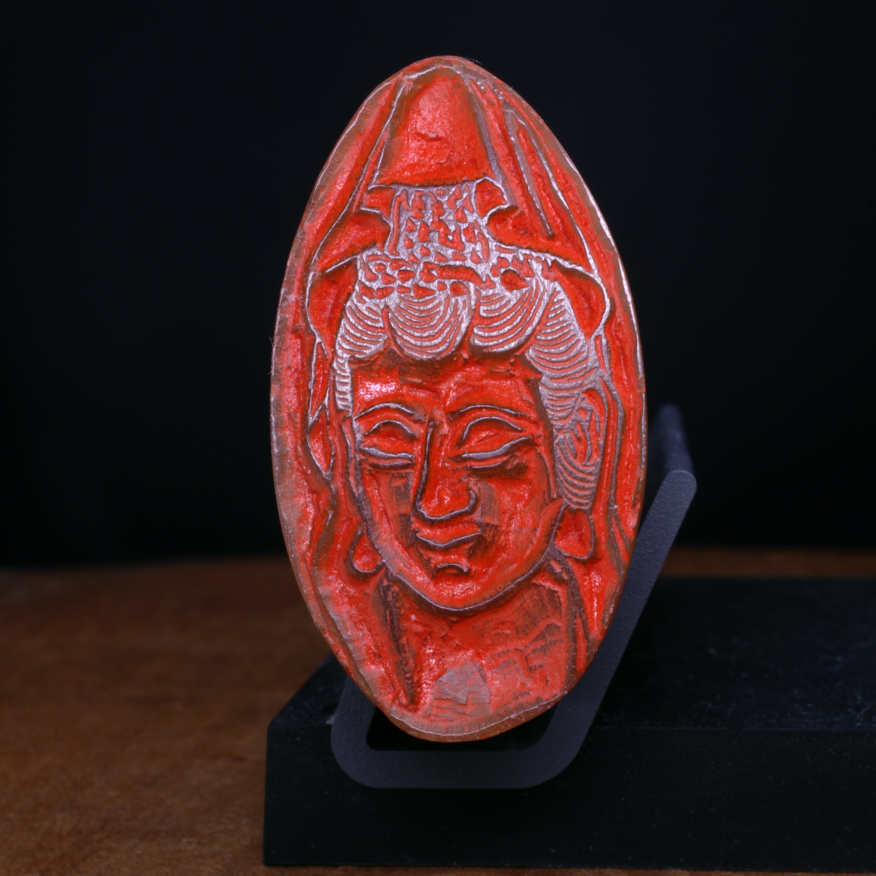 仏像の篆刻作品 落款印 朱文印 引首印 篆刻印 手作り印 遊印 K032