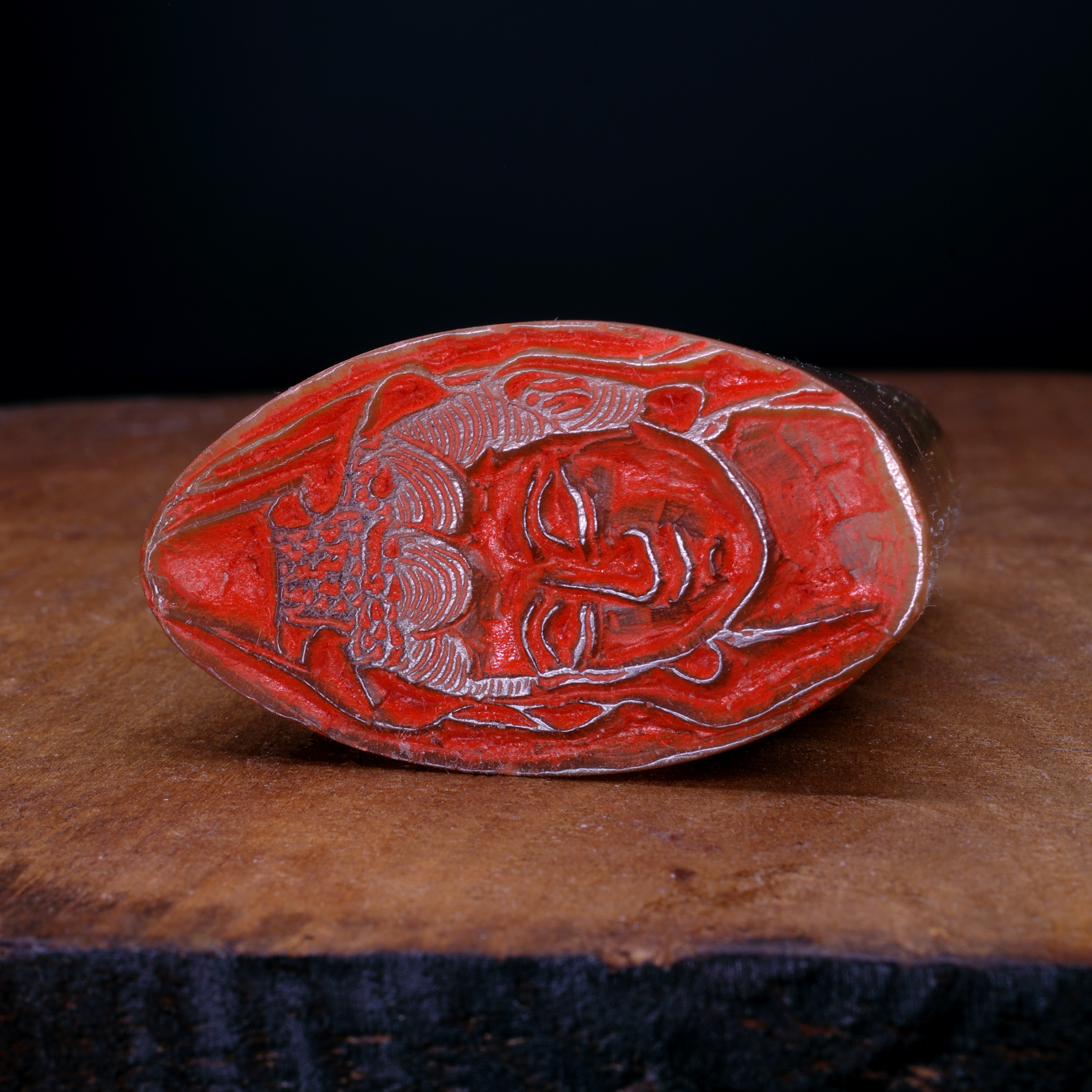 仏像の篆刻作品 落款印 朱文印 引首印 篆刻印 手作り印 遊印 K032