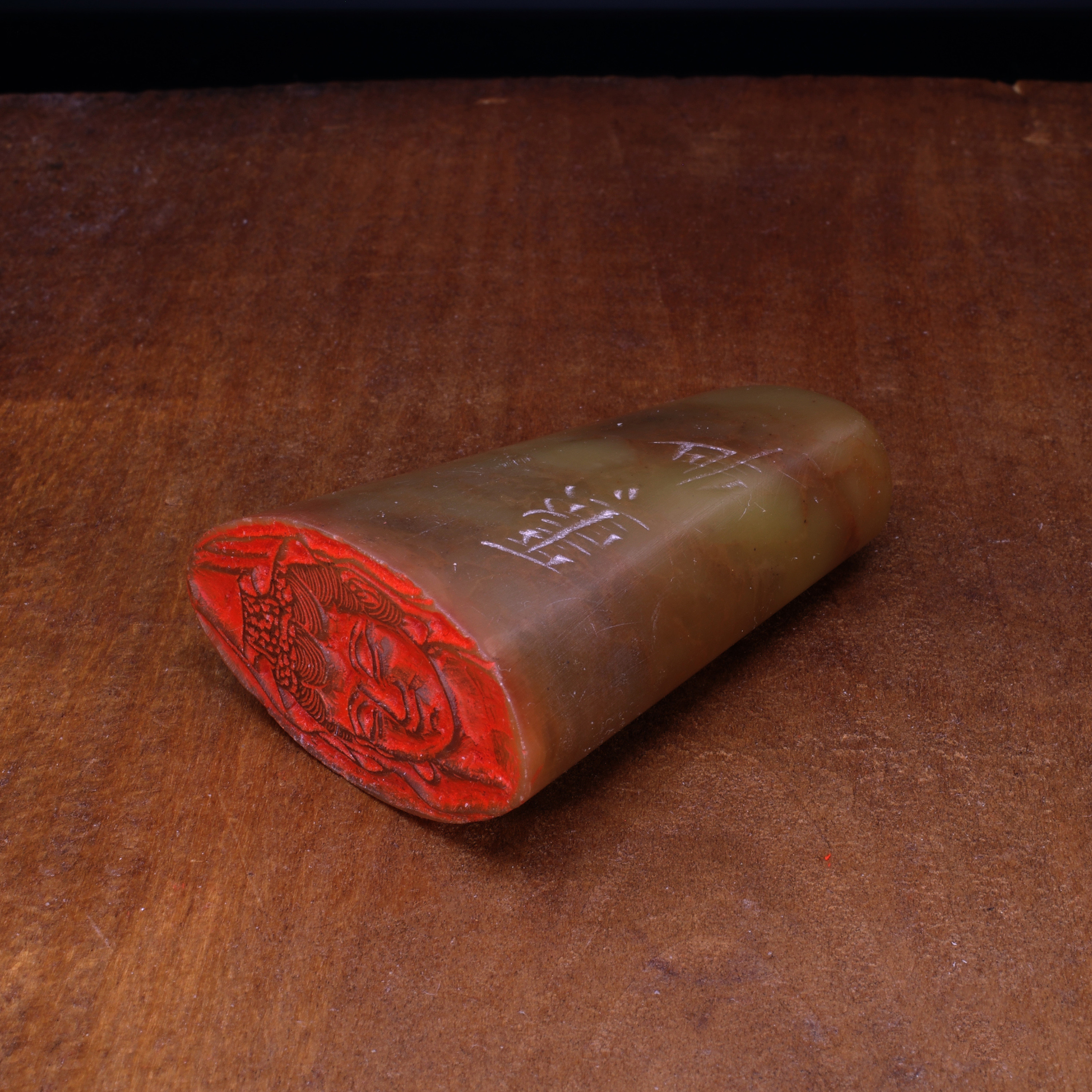 仏像の篆刻作品 落款印 朱文印 引首印 篆刻印 手作り印 遊印 K032