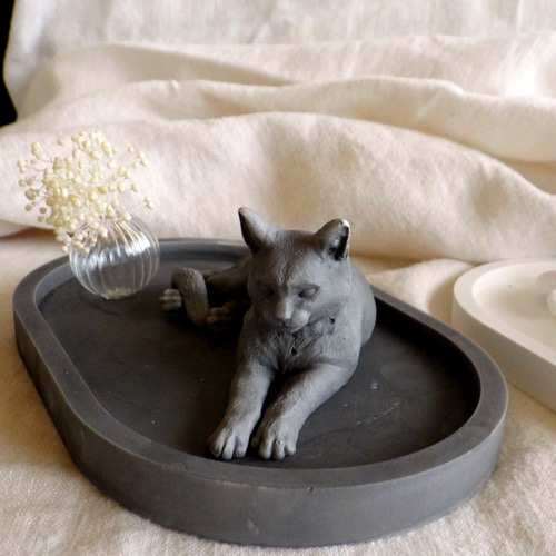 ゆったりくつろぐ 猫のアロマストーン □ 猫のいる暮らしを再現