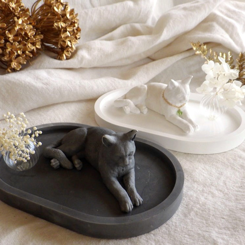 ゆったりくつろぐ 猫のアロマストーン □ 猫のいる暮らしを再現