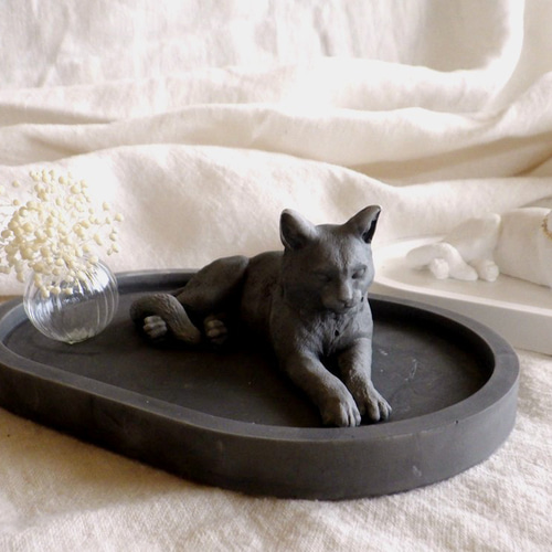 ゆったりくつろぐ 猫のアロマストーン □ 猫のいる暮らしを再現