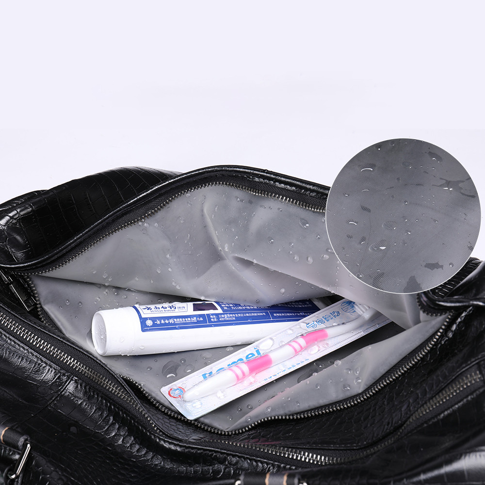 2 way防水トラベルバッグ植付タンニン牛革ボストンバッグレトロトートバッグ