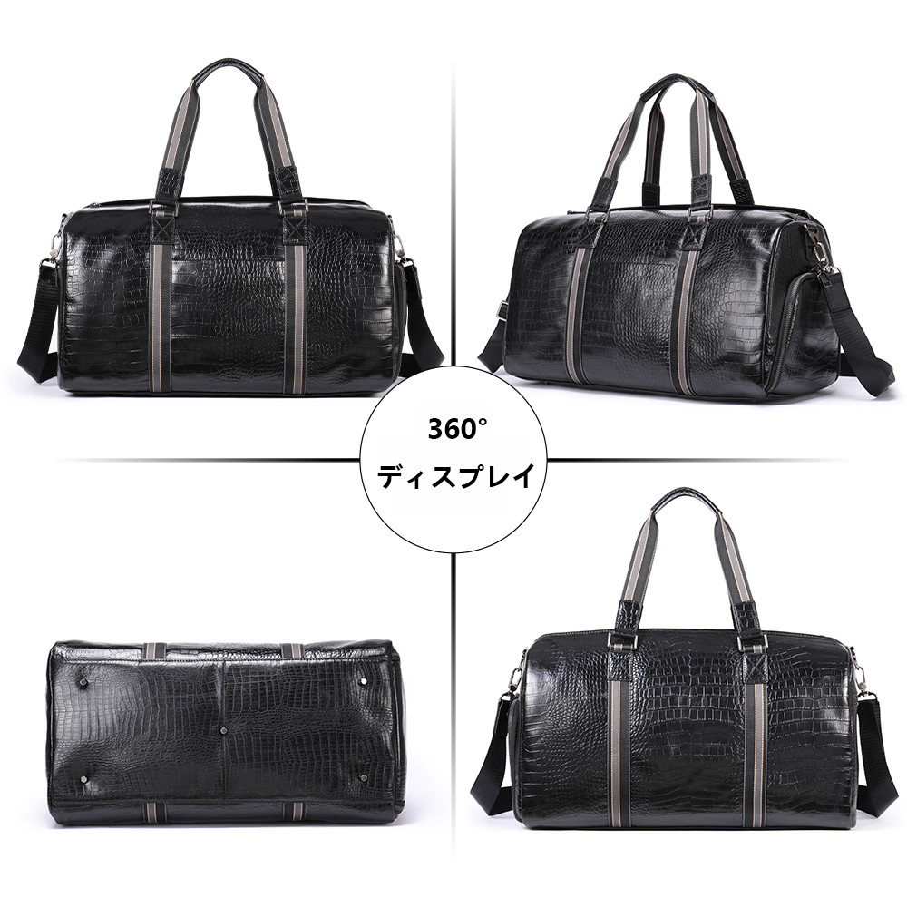 2 way防水トラベルバッグ植付タンニン牛革ボストンバッグレトロトートバッグ