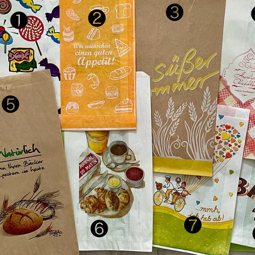 業務用 海外マルシェ袋 パン屋さん№1 ラッピング袋 de bouboutin