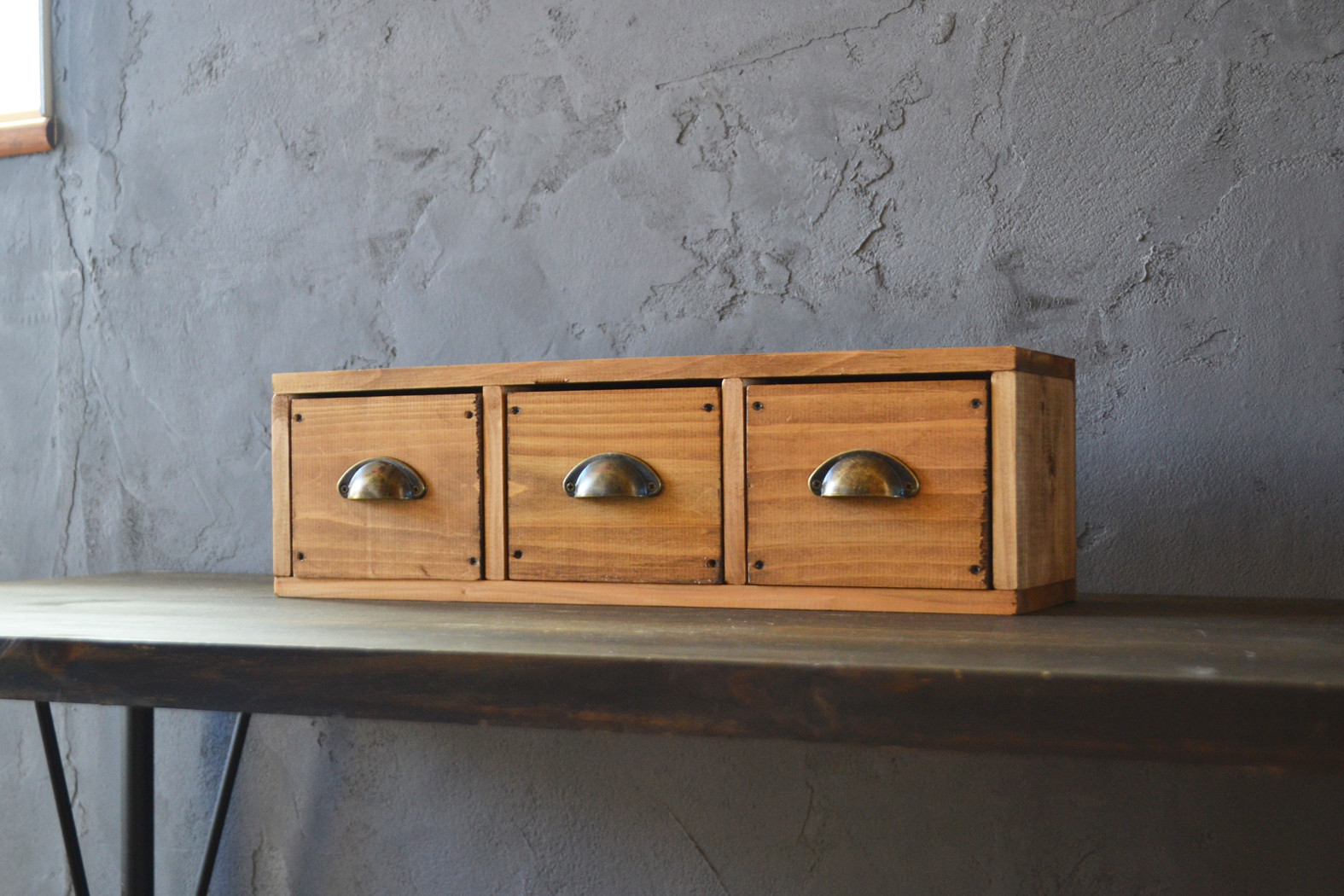 0310mito 日本産ひのきの木製チェスト(引き出し３個で１set)棚・シェルフ・ラック