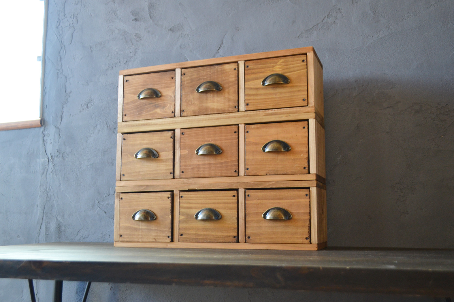 0310mito 日本産ひのきの木製チェスト(引き出し３個で１set)