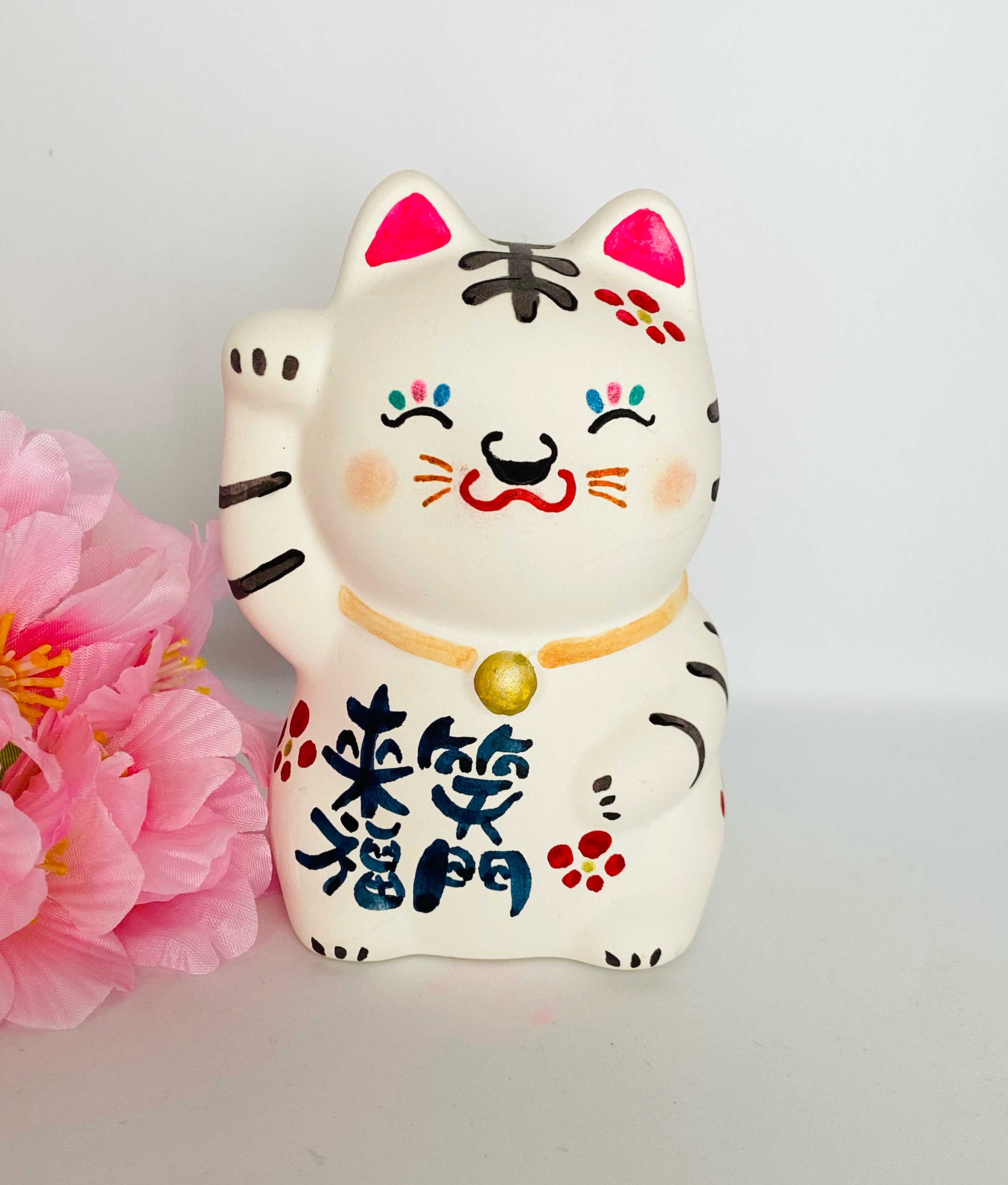 幸せ招き猫トラー手描き