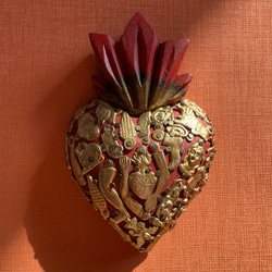 1点物】メキシコ壁掛け｜ミラグロコラソン（ハート） その他インテリア