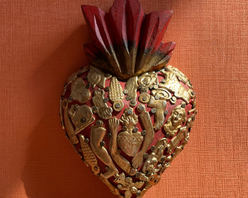 1点物】メキシコ壁掛け｜ミラグロコラソン（ハート） その他インテリア