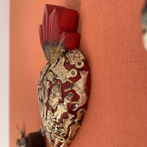 1点物】メキシコ壁掛け｜ミラグロコラソン（ハート） その他インテリア