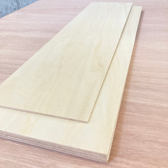 DIY材 合板2.5mm厚/50×13cm/5枚/材No.68〈宅急便〉カット材 端材 什器