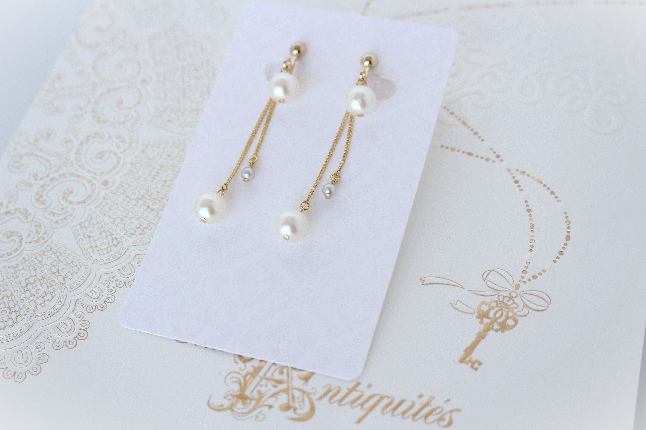 あこや本真珠　スウィングイヤリング