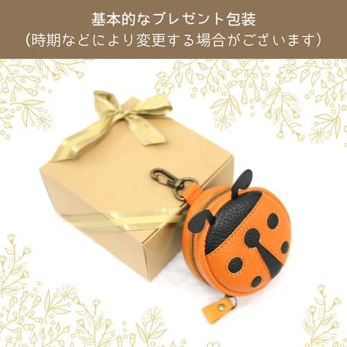 てんとう虫 丸ミニポーチ テントウムシ 七星 チャーム ゴルフボール