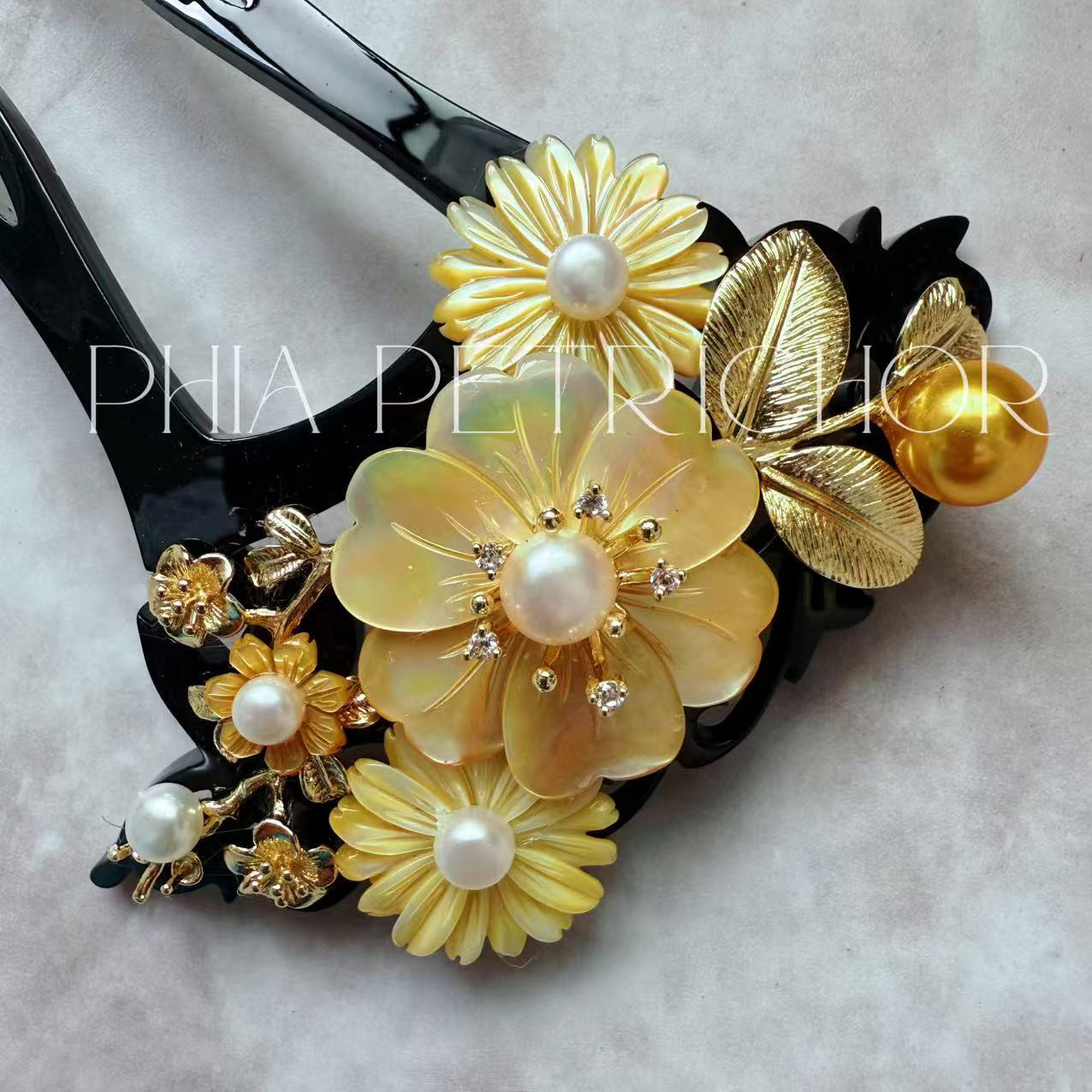 簪 和 K24GP 桜 かんざし バチ型 パール 簪 着物 髪飾り 留袖 着物 成人式 結婚式 卒業式