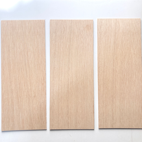DIY材 〈送料200円〉合板2.5mm厚/30×12cm/6枚/材No.71 カット合板 端材