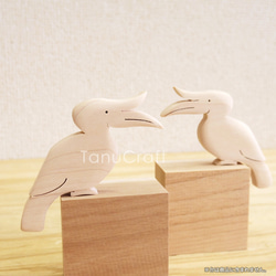 木製マグネット □フライングバード□ 2個セット マグネット TanuCraft