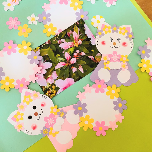 クラフト250) カード アルバム 手紙 メモ どんぐり 秋 動物 壁面