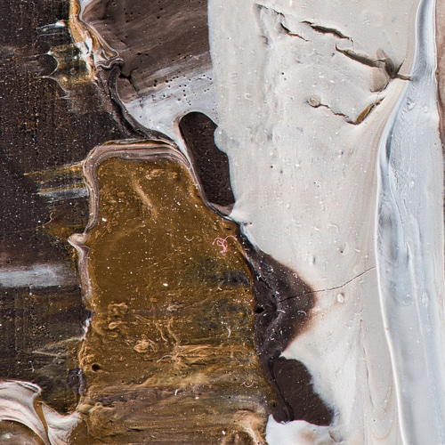 アートポスター 抽象画 テクスチャーアート ブラウン ホワイト 北欧