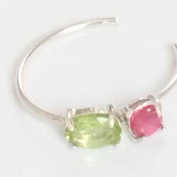 k10 + k18gp Opal & Rubellite Necklace ネックレス・ペンダント 