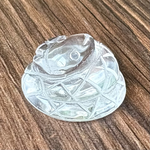 水晶白蛇ホワイトスネーク目ダイヤモンドいりNO24962 水晶白蛇ホワイトスネーク目ダイヤモンドいりNO24962 レイアウト用品