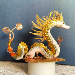 花龍の縁起物オブジェ 龍の置物(横22cm) その他インテリア雑貨 花龍の縁起物オブジェ 龍の置物(横22cm) その他インテリア雑貨