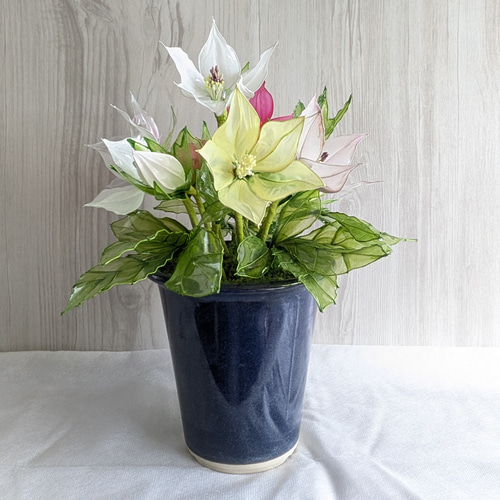 追憶】◇クリスマスローズ寄せ植え◇アメリカンフラワー・アート