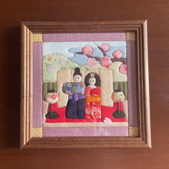 きめ込みパッチワーク☆立ち雛 その他インテリア雑貨 sakura 通販