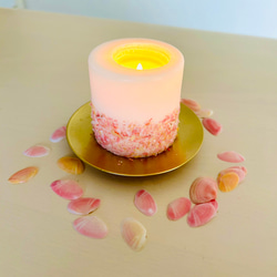★桜貝の囁き - 優しさに包まれるソイキャンドル アロマキャンドル 精油 癒し 桜貝プレゼント　桜 9枚目の画像