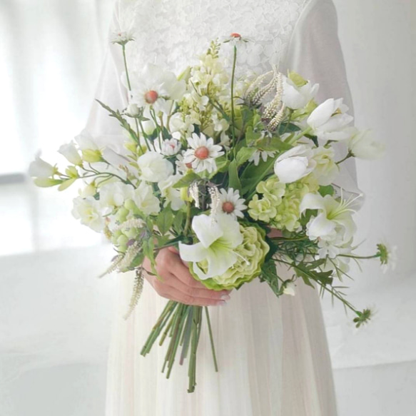 ウエディングブーケ ティンカーベル (クリスタルビジュー付)前撮り