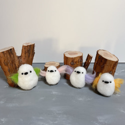 シマエナガ【魔女の棲む森研究所】羊毛フェルト ぬいぐるみ シマエナガ【魔女の棲む森研究所】羊毛フェルト ぬいぐるみ