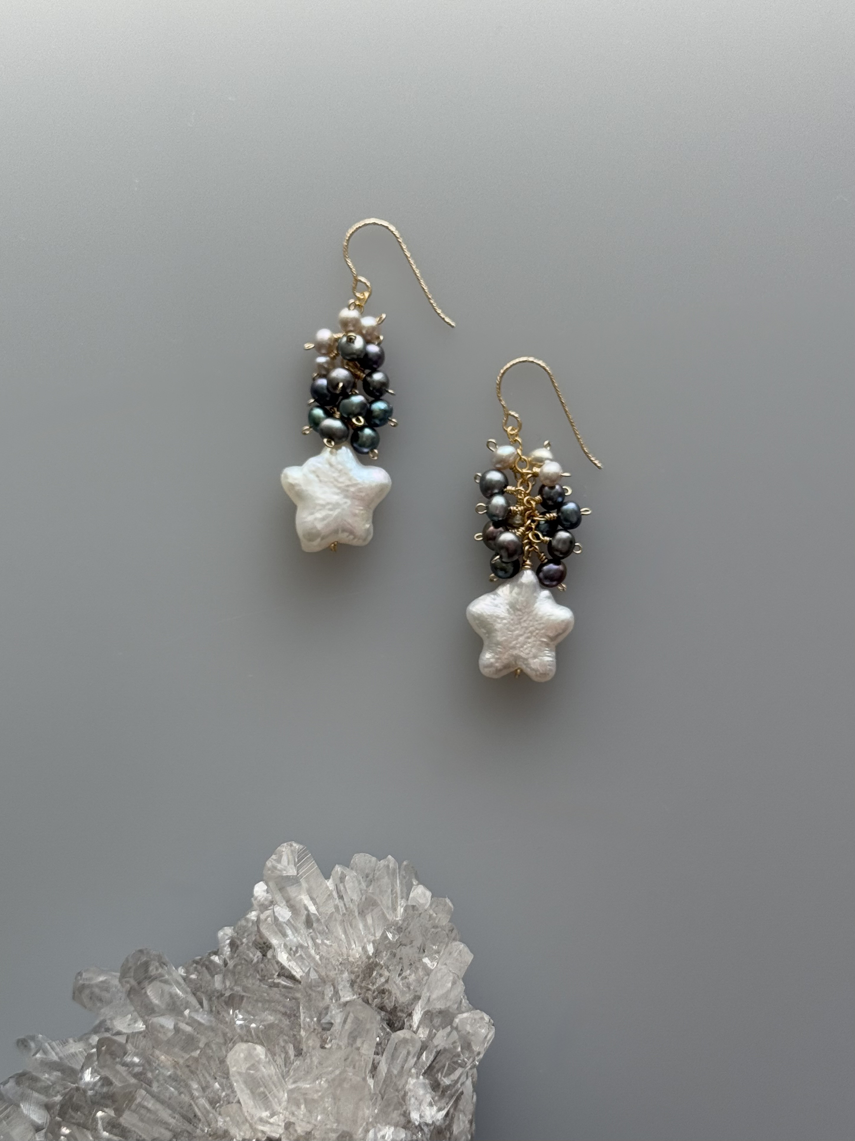 スターパールのピアス（イヤリング）