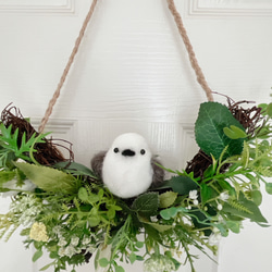 春めきナチュラルリース アーティフィシャルフラワー 贈り物にも 玄関